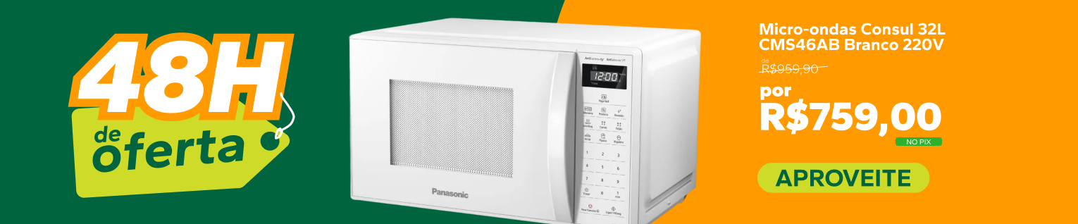 48H de oferta — Micro-ondas Consul 32L