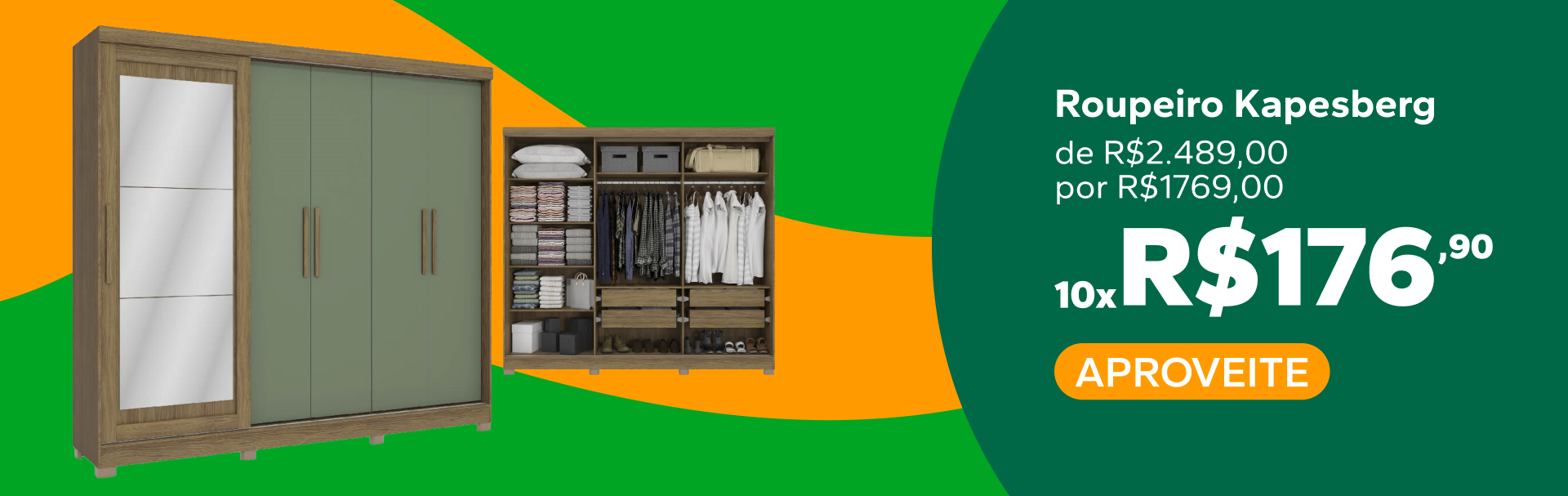Roupeiro Kapesberg — 10x R$ 176,90