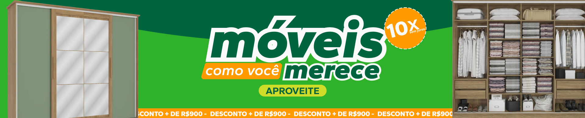 Móveis como você merece — Hero 10x